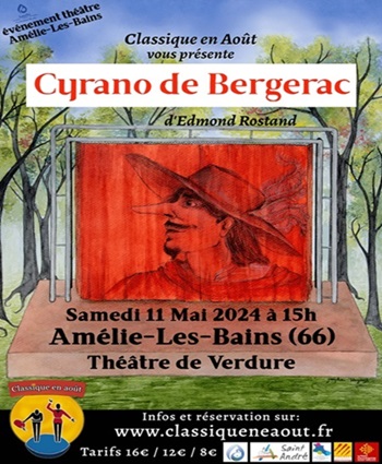 Cyrano à Amélie-Les-Bains au Théâtre de Verdure.