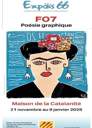 Fo7 expose sa “Poésie graphique” à la Maison de la Catalanité