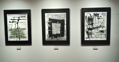 Vernissage de l&rsquo;exposition « Noir intérieur » de Michel Domerg