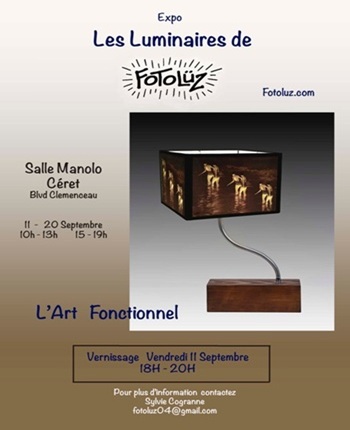 L’art fonctionnel « Fotoluz » du vendredi 11 au dimanche 20 septembre 2026 à Céret
