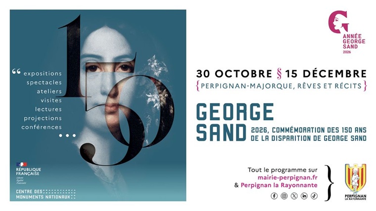  Perpignan célèbre une figure majeure de la littérature française : George Sand