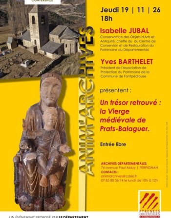« Un trésor retrouvé : la vierge médiévale de Prats-Balaguer »